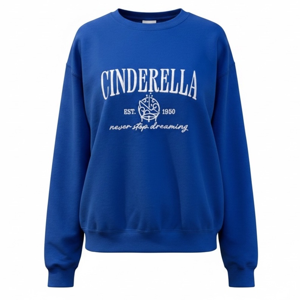 Disney Cinderella Blue Crew Neck Sweater